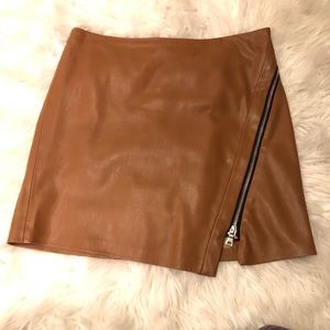 Zara vegan leather mini skirt
